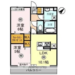 グランベール【2階】の間取り