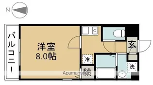 ストゥーディオK【2階】の間取り