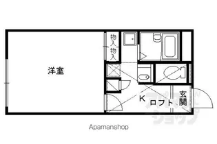 レオパレスシュテルン【105号室】の間取り