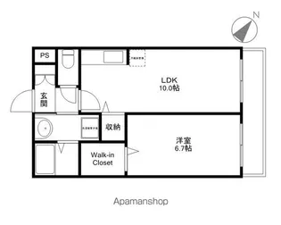 グランデージ ニシキ【1階】の間取り