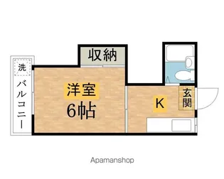 栃木屋コーポ【3階】の間取り