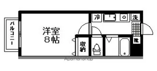 はちさんマンション【406号室】の間取り