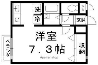 アッツ北山【103号室】の間取り