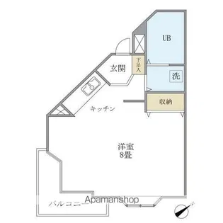 レジデンシア・フミ【1階】の間取り