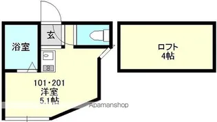 ユナイト石川町エドワードの杜【2階】の間取り