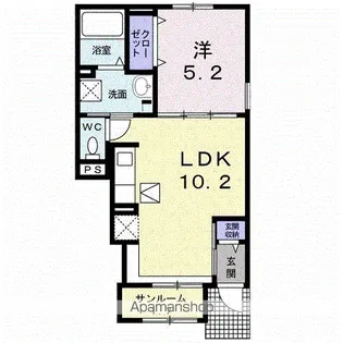 フェリクス【1階】の間取り