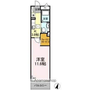 グランバリエK【1階】の間取り