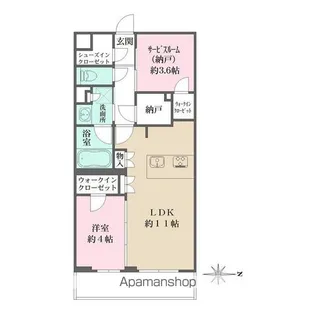 LA PERLA JIYUGAOKAⅡ【2階】の間取り