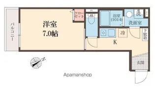 メグリオ新松戸Ⅱ【3階】の間取り