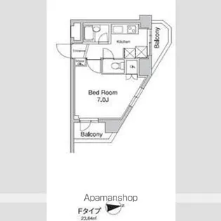 プラウドフラット代々木上原【6階】の間取り