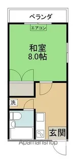 あさみコーポレス【206号室】の間取り