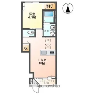 リバティコート H&MⅢ【1階】の間取り