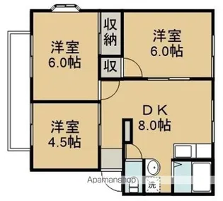 ヴィラシャトレ【2階】の間取り