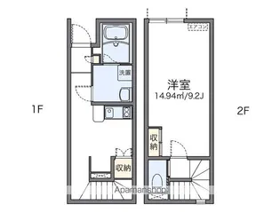 レオネクストウェルハイム南大塚【104号室】の間取り