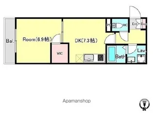 シエーナ松波Ⅱ【1階】の間取り