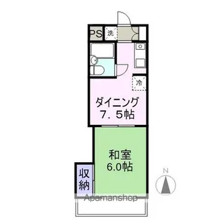 クリーンハイツ【4階】の間取り