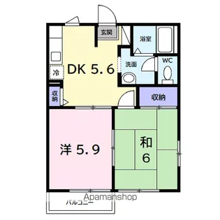 グランディアE【2階】の間取り