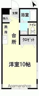 SYMPATHIQUE【1-C号室】の間取り