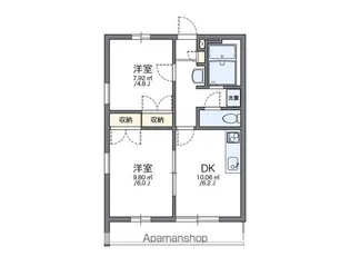 レオパレスサーナ【3階】の間取り