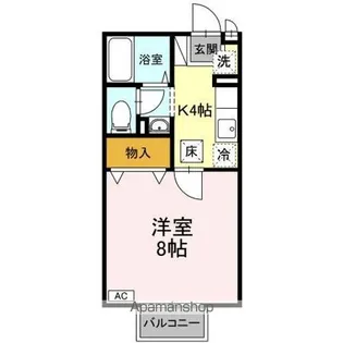 ドミトリー旭【1階】の間取り