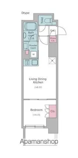 レジディア亀戸プレイス【10階】の間取り