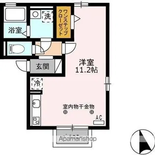 ラ・テール ドゥ【2階】の間取り
