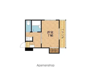 ル・ブール城東【402号室】の間取り