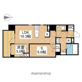 GRAN PASEO名古屋伏見【11階】の間取り