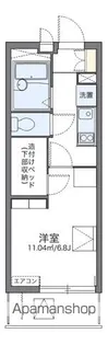 レオパレス岸町【2階】の間取り