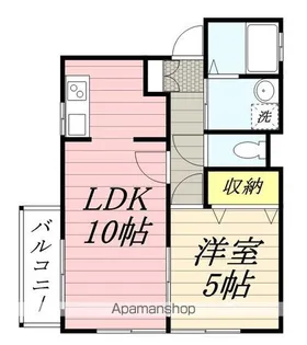 ウエストヒルズⅡ【1階】の間取り