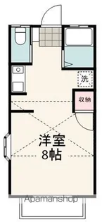 フェリウス東千代田Ⅲ【203号室】の間取り