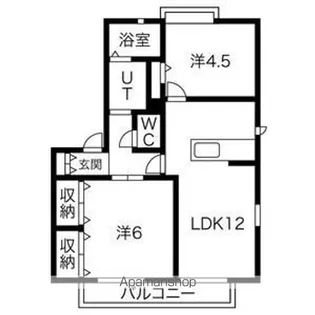 カサベルデA【2階】の間取り