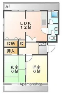 中筋マンション【1階】の間取り