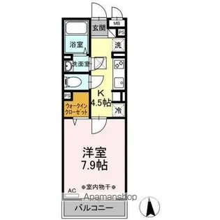 COSMO CITYⅡ【3階】の間取り