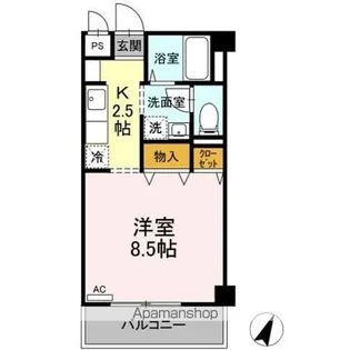 シュクレ大船【2階】の間取り