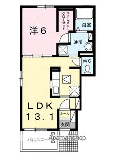 イルクォーレ【1階】の間取り