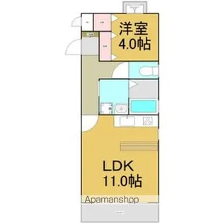 シャリオグランデ【2B号室】の間取り