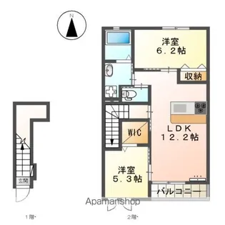 ハレクラニ【2階】の間取り