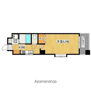 プレミール吉留【202号室】の間取り