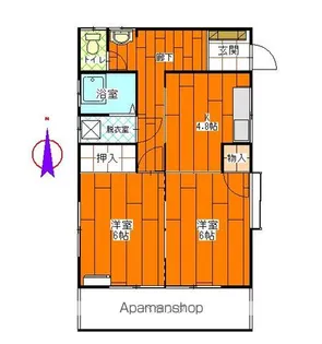 山梨県甲斐市篠原【一戸建】の間取り