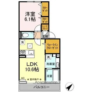 トリア テュラー【1階】の間取り