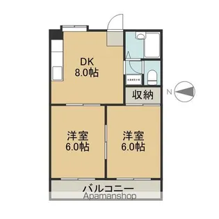 ゴールデンハイツ【106号室】の間取り