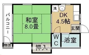 高砂フラワー【201号室】の間取り