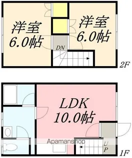レジェンド北斗Ⅱ【205号室】の間取り