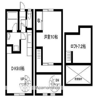 エレガンス小戸【F号室】の間取り
