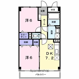 シルクコート【1階】の間取り