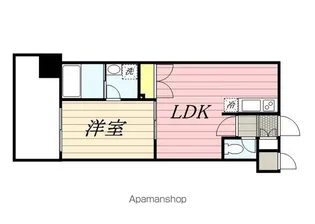 レジディア薬院大通【5階】の間取り