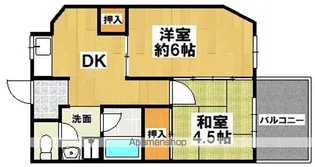 大阪府大阪市住吉区長居西1丁目【マンション】の間取り