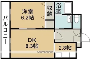 ボヌール中道参番館【3階】の間取り