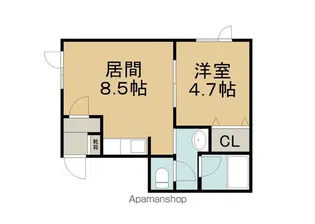ノースデュオ【1階】の間取り